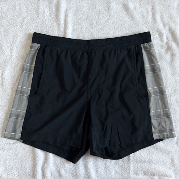 Lululemon Black and Gray Athletic Shorts - Picture 1 of 5